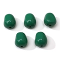 Irregular dark green acrylic pebble beads for DIY bracelets and jewelry making - Dark Green