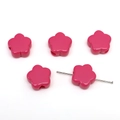 Perline fiori in acrilico rosa rosso per collane fatte a mano e accessori gioielli - Rosso Rosa Unita