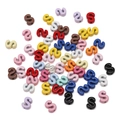 Colorful painted alloy S-letter beads for DIY bracelet making and crafts accessories - Letter S / Random Mixed Colors (5 Pcs/Pack)