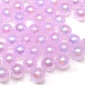 10mm hellviolette schillernde Acrylperlen mit Aurora-Meerjungfrau-Beschichtung für DIY - 10mm / Hellviolett (20 Stück/Packung)