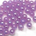 10mm lila irisierende Acrylperlen mit Meerjungfrauen-UV-Beschichtung für DIY-Schmuck - 10mm / Dunkelviolett (20 Stück/Packung)