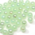 Lichtgrüne 10mm Acrylperlen mit AB-Beschichtung und irisierendem Effekt für DIY-Schmuck - 10mm / Grün (20 Stück/Packung)