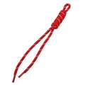 Red and white paracord rope with Roman knot for DIY bracelets and jewelry making - Total Length Approx 22cm / 1 Piece / Patterned Red