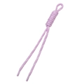Light purple polyester paracord keychain accessory with handmade Roman knot weaving detail - Total Length Approx 22cm / 1 Piece / Patterned Light Purple