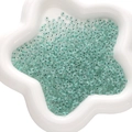 Translucent mint green abacus glass beads in a star dish for DIY jewelry making - 450g Pack (2x4mm, Approx. 6700 Pieces) / Emerald Green