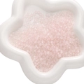 Light pink translucent glass abacus beads for DIY jewelry displayed in a star plate - 450g Pack (2x4mm, Approx. 6700 Pieces) / Pink