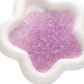 DIY jewelry 2-3mm light purple iridescent glass seed beads in star-shaped tray - 450g Pack (2x4mm, Approx. 6700 Pieces) / Lilac Purple