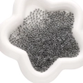 Translucent dark grey glass seed beads in a star-shaped tray for DIY jewelry making - 450g Pack (2x4mm, Approx. 6700 Pieces) / Black
