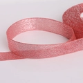 Sparkling red glitter ribbon roll for DIY craft gift wrapping and festive decoration - Narrow / Rose Red