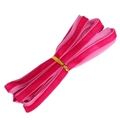 Hot pink velvet ribbon roll with fine texture and gold tie for DIY gift wrapping - Width 10mm 5 Yards/Pack / Rose Red