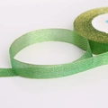 Grass green glitter metallic ribbon roll for DIY gift wrapping and flower packaging - Dark Green