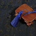 Deep blue silk tassel pendant with smooth hanging strands for vintage craft DIY decor - Tassel Part Approx 5.5cm, 1pc/Pack / Sapphire Blue