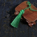 Vintage emerald green tassel pendant with woven knot for DIY fans and home decor - Tassel Part Approx 5.5cm, 1pc/Pack / Green