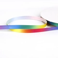 Rainbow gradient polyester ribbon for gift wrapping and DIY hair accessories - Width 10mm 5 Yards/Pack