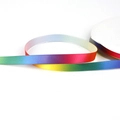 Rainbow gradient polyester satin ribbon for DIY bows and gift wrapping crafts - Width 12mm 5 Yards/Pack