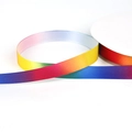 Rainbow gradient polyester ribbon roll for DIY crafts and colorful gift wrapping - Width 15mm 5 Yards/Pack