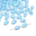 Perline di vetro sfaccettate azzurre per accessori di collane e bracciali fai da te - 6x9mm Foro 1mm 10pz/Confezione / Azzurro