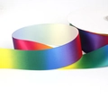Rainbow gradient polyester satin ribbon for DIY hair bows and gift packaging - Width 40mm 5 Yards/Pack
