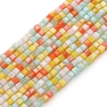 Facettierte mehrfarbige Glasperlen für DIY-Schmuck und handgemachte Armbänder - Zitrustee / 2mm (45cm/Strang ca. 180 Stck.)