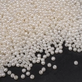 Bulk white ABS faux pearls with central drill holes for DIY jewelry making and crafting - Round Bead Style (11)