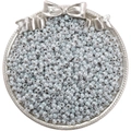 Perles de rocaille 4mm gris-bleu clair avec éclat perlé en plateau argenté pour bijoux - 4mm (Ouverture Environ 1mm) / 10g/Paquet(env. 170 pièces) / Gris(NB17)