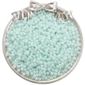 Perles de rocaille 4mm vert menthe clair dans un plateau à nœud pour bijoux DIY - 4mm (Ouverture Environ 1mm) / 10g/Paquet(env. 170 pièces) / Vert Clair(NB14)