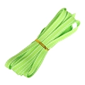 Bright green grosgrain ribbon with white stitched edges tied in a bundle with gold wire - 10mm 5 Yards/Pack / Grass Green