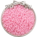 Perles de rocaille rondes rose clair 4mm pour bijoux DIY dans un plateau argenté - 4mm (Ouverture Environ 1mm) / 10g/Paquet(env. 170 pièces) / Rose Foncé(NB8)