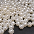 Creamy white ABS imitation pearls with pre-drilled holes for DIY jewelry making - Round Bead Style (25)