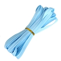 Light blue grosgrain ribbon with white stitched edges and gold tie for gift wrapping - Light Blue
