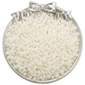 Perles de rocaille 4mm blanc crème nacré dans un plateau décoratif pour bijoux DIY - 4mm (Ouverture Environ 1mm) / 10g/Paquet(env. 170 pièces) / Beige (NB2)