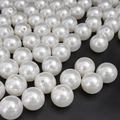 Bulk round white ABS faux pearl beads with hole for DIY jewelry making and crafting - Round Bead Style (32)