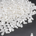 White teardrop ABS imitation pearl beads with holes for DIY jewelry making and crafts - Teardrop Style (40)