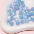 Perles octogonales en résine dégradé bleu-violet pour la création de bijoux DIY en plateau - 10mm (Ouverture env. 1.5mm) 10 Pièces/Paquet / Rose Cyan Bleu