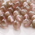 DIY dreamlike resin beads with pink-green gradient and cat-eye luster for jewelry making - 10mm (10 Pcs/Pack) / Brown