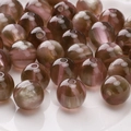 Spherical beads with purple and green cat eye gradient for DIY handmade jewelry - 10mm (10 Pcs/Pack) / Dark Coffee