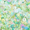 Mix of colorful DIY sequins in star, heart and shell shapes for jewelry making - Green Mixed (Large)