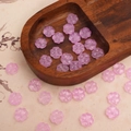 Translucent purple flower clover glass bead for vintage DIY jewelry making projects - 10x10mm (Aperture approx 1mm) 20 Pieces/Pack / Light Purple