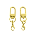 Yellow matte lacquer swivel lobster clasp and spring hook for DIY keychain making - 31mm+8mm+14mm (48mm) 5 Pieces/Pack / Yellow