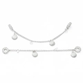 Silbernes Muschel-Stern-Armband mit Zirkon-Sicherheitskette und maritimen Anhängern - #02 Silberkette Muschel