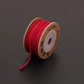 1.5mm dark red braided polyester cord on spool for DIY jewelry and beaded bracelets - Burgundy
