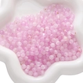 Rosa matte Acrylperlen mit Goldflocken für die Herstellung von DIY-Modeschmuck - Lavendellila