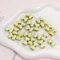 Chameleon light green acrylic butterfly beads for DIY jewelry making and crafts - 2 Pieces/Pack (15×11mm) / Fruit Green