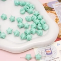 Perles étoiles en acrylique vert menthe de 11mm pour la création de bijoux DIY - 11x11mm / Vert Menthe 5 Pièces/Paquet