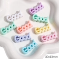 Colorful 30x13mm acrylic resin Good letter charms for DIY jewelry making and crafts - GOOD Letter