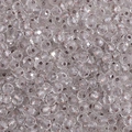 Transparent faceted 4mm glass seed beads for DIY jewelry making and necklaces - 4mm / Silver