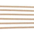 Polished bright gold extension chain links for DIY necklaces and jewelry making - 1.3mm 1m/Pack / KC Gold