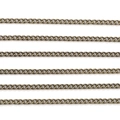 Antique bronze metal extension chains in parallel layout for DIY jewelry making - Antique Bronze