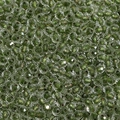 4mm faceted glass seed beads with sparkling green glitter core for DIY jewelry making - 4mm / Grass Green