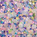 Set di paillettes miste macaron con conchiglie cuori e stelle per accessori fai-da-te - Modello 18 (ZL52)